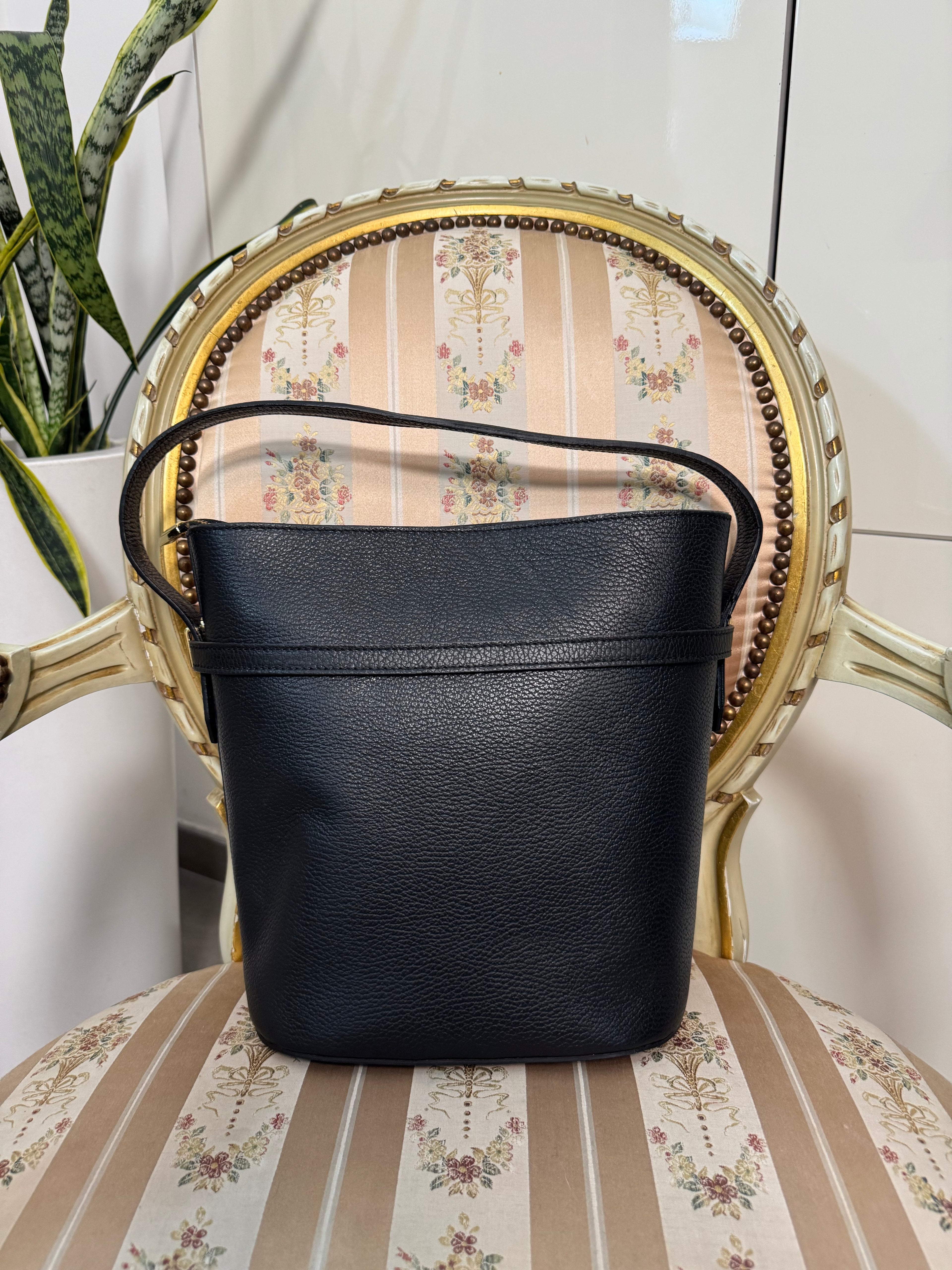 Borsa pelle nera-Susy Mix