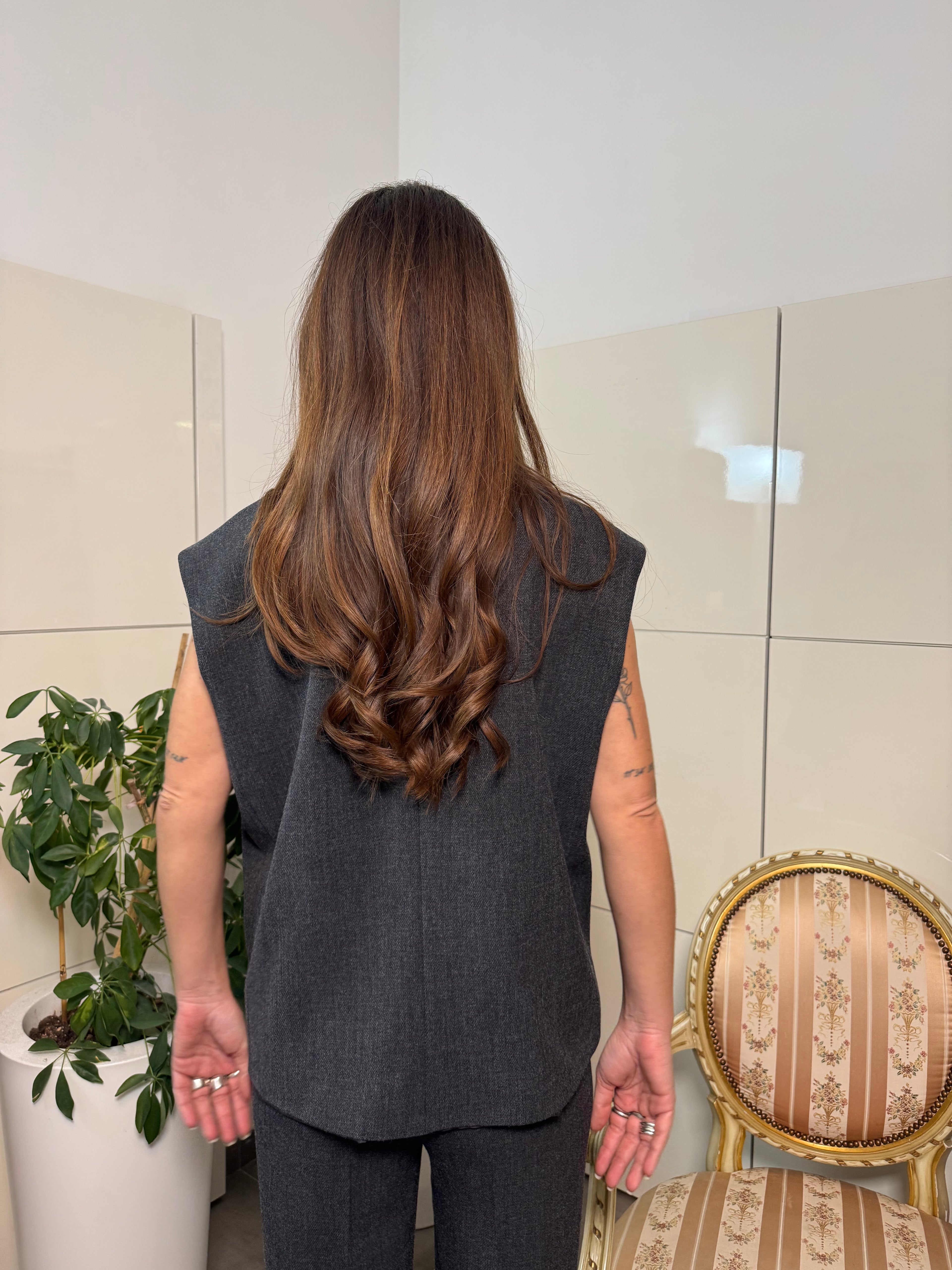 Gilet grigio doppiopetto-Tensione In